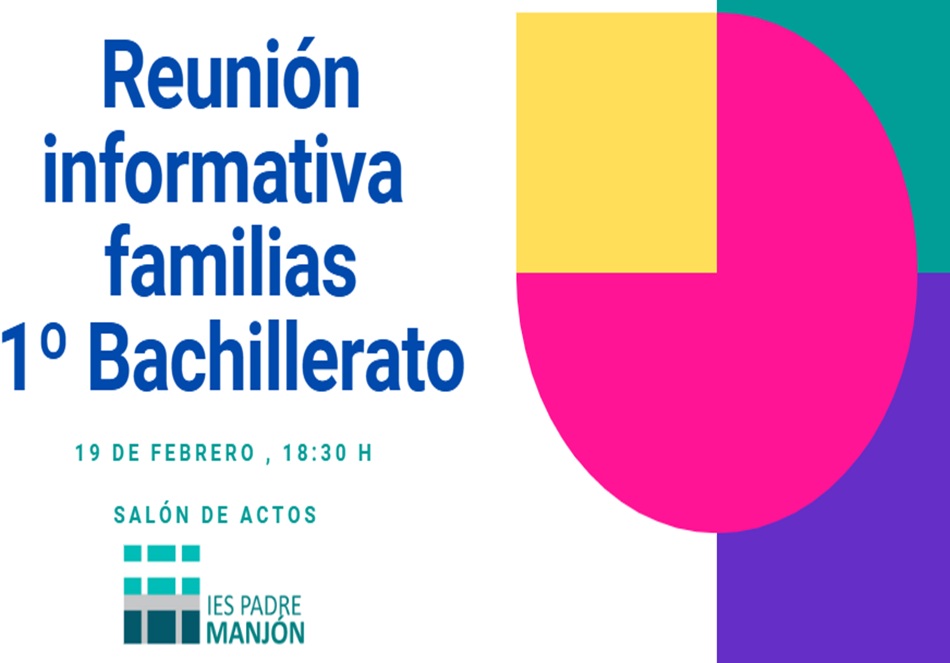 Reunión informativa familias 1º Bachillerato 2025-2026